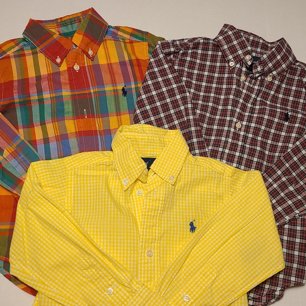 Boy's Ralph Lauren Shirts 3/3T LOT of 3